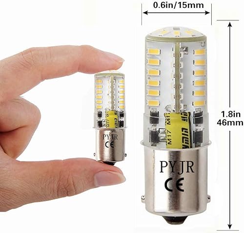 Miniatura 2 de PYJR Ba15s - Bombillas LED 1156 1141 1003 7506 de 12 V, base de bayoneta de un solo contacto, 5 W blanco cálido 3000K 500 lm, bombilla LED