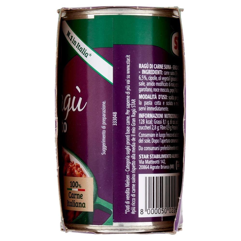 Italian Gourmet bundle Il mio gran ragu Sauce Bolognaise Extra Gusto 12x (2x180 g) – 24 Barquettes Sauce Viande Style Italien, Prête à l’Emploi, Format Stock Familial + Italian Gourmet Polpa