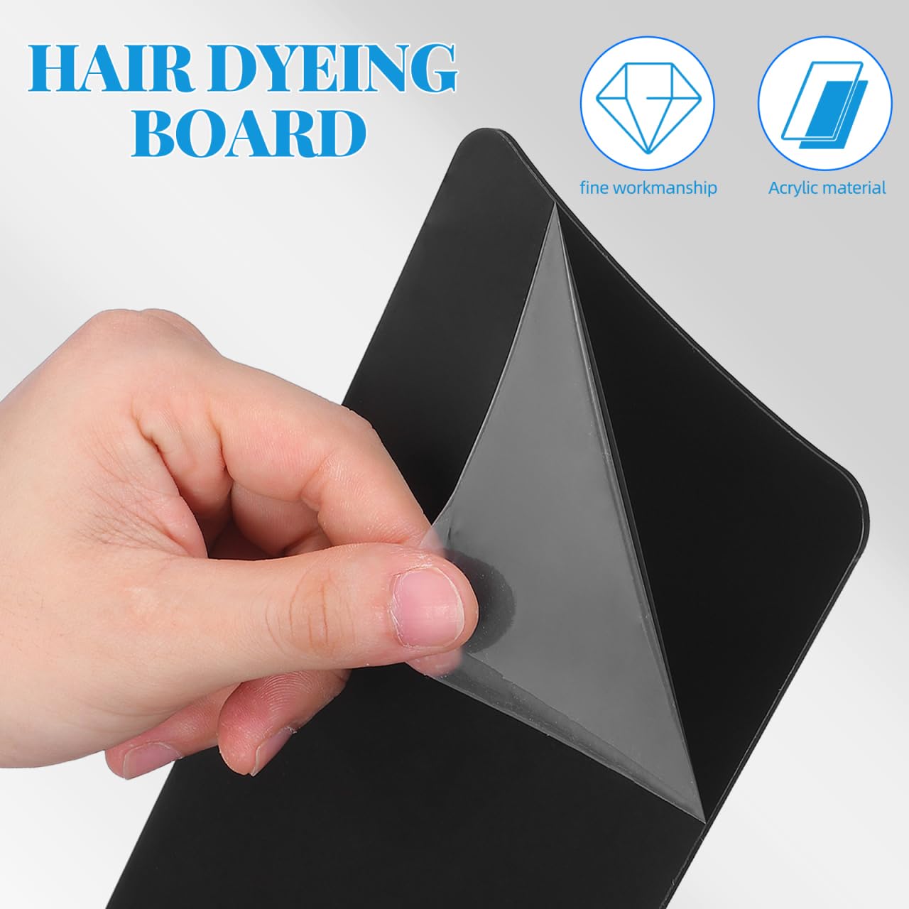 LIFKOME Professionelles Haarfärbebrett Schwarz Praktisches Balayage board für Präzises Strähnen und Highlights Leicht zu Trennen für Friseure und Privaten Salongebrauch