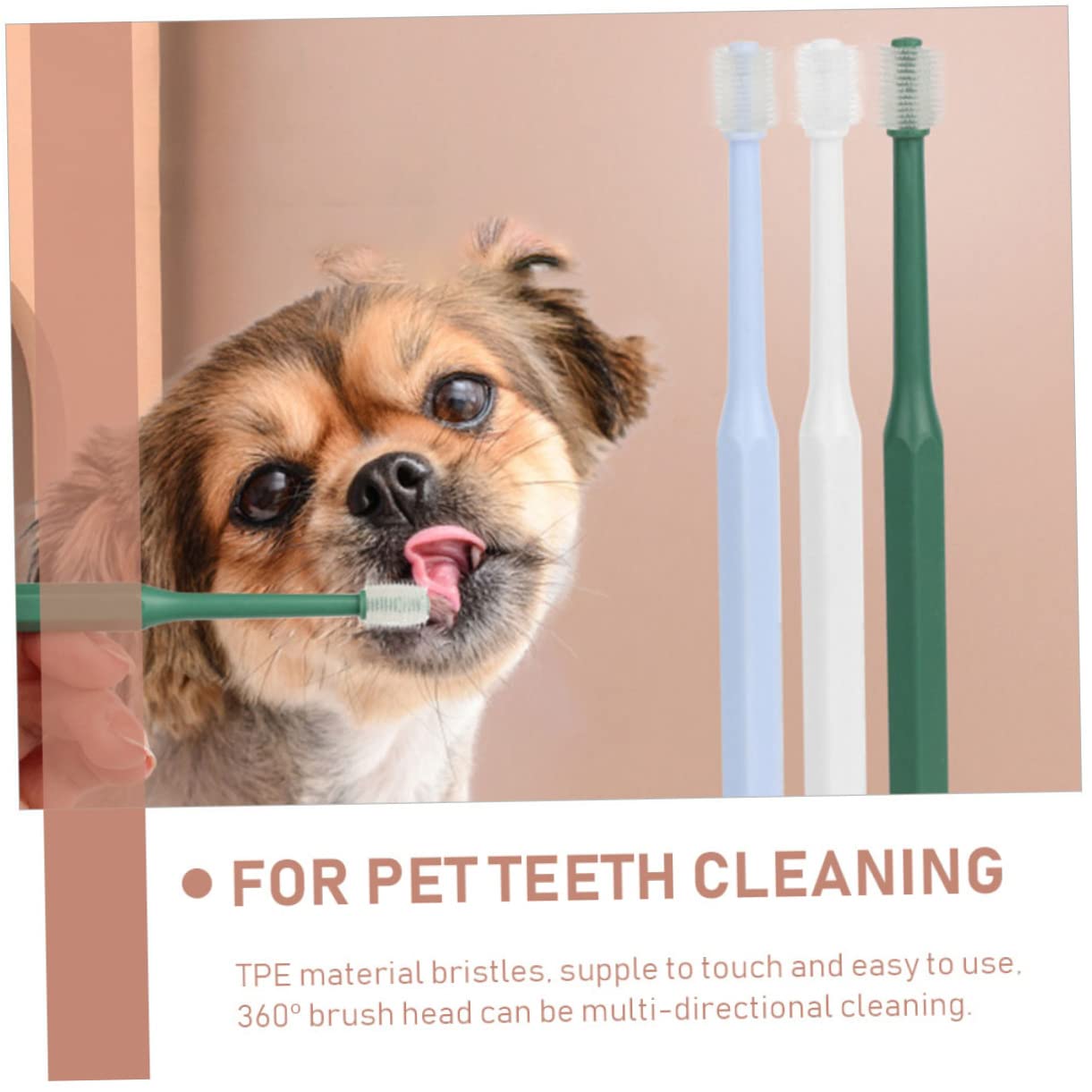 SUPVOX 12piezas Cepillo Para Mascotas Cepillo Oral Para Perros y Gatos Incluye Azules y Accesorios De Limpieza Bucal Para Animales