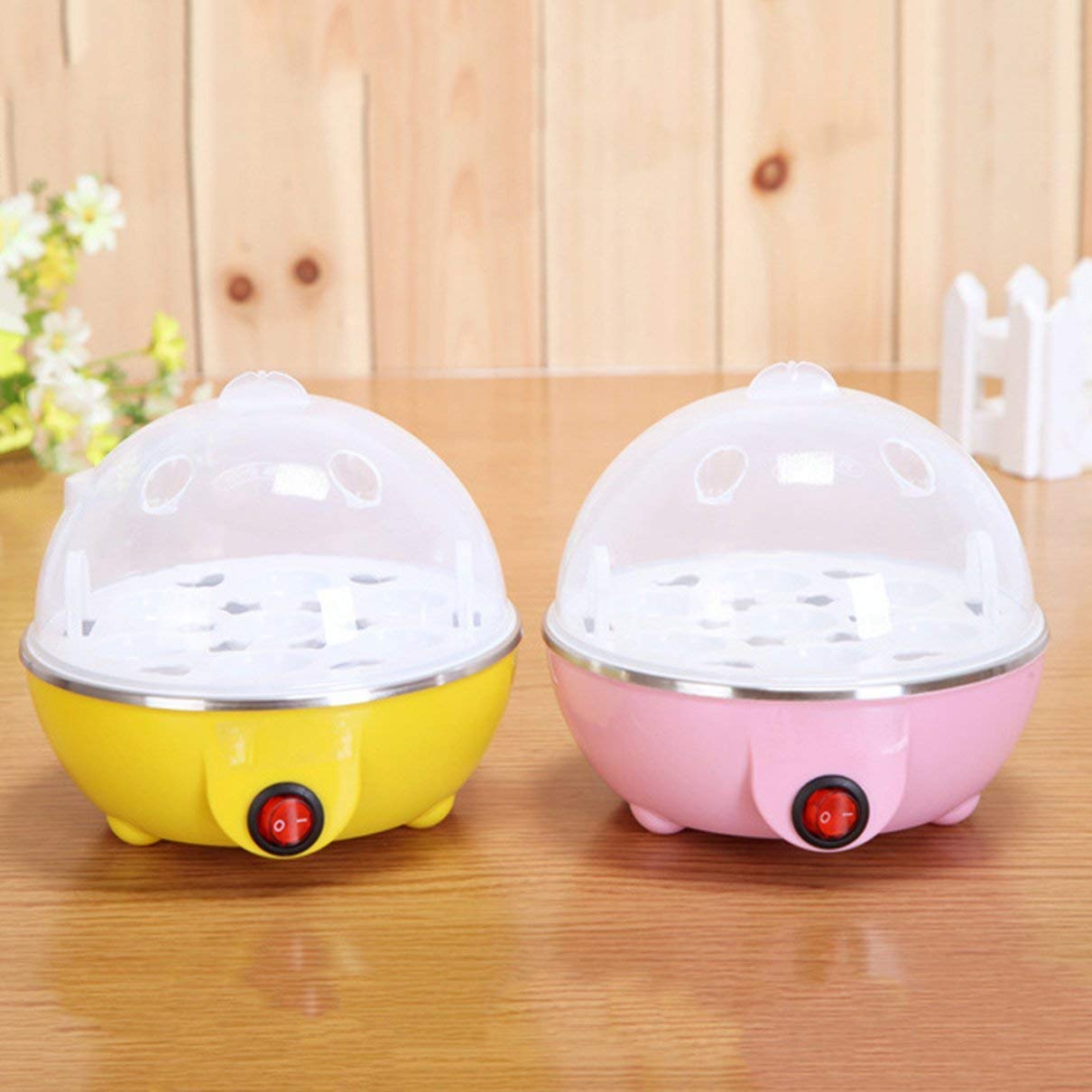 MBKOH Electric Egg Boiler Egg Cooker Steamer & Egg Poacher for Steaming, Cooking, Boiling & Frying Cooking Tools (Egg Poacher)-image-36
