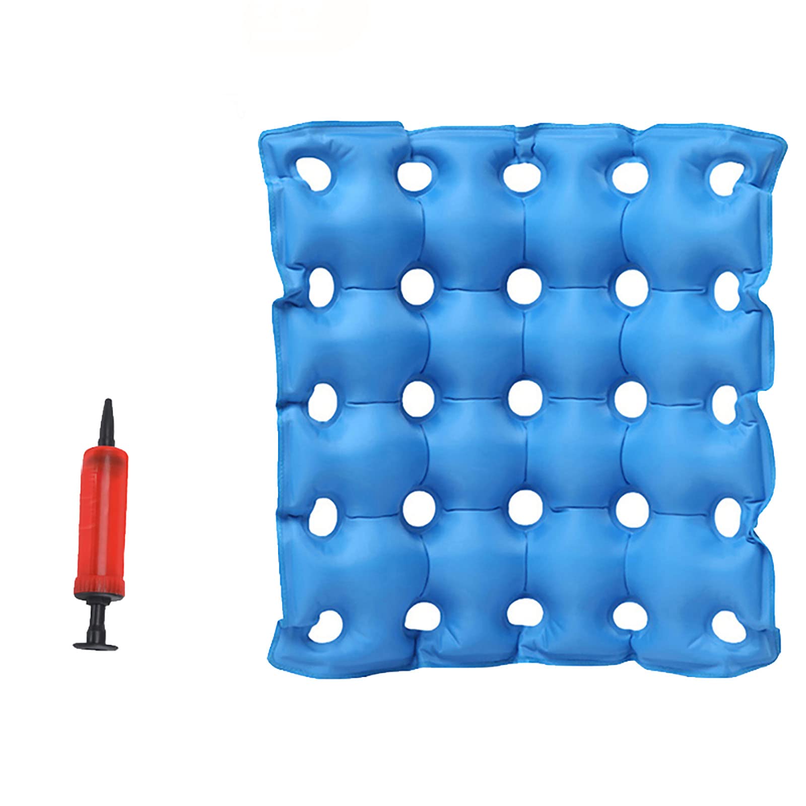 Cojín de asiento de aire inflable portátil antiescaras, cojín antiescaras Cojín inflable espesante para pacientes postrados en cama Elde, almohadilla de asiento de aire para silla de ruedas de of