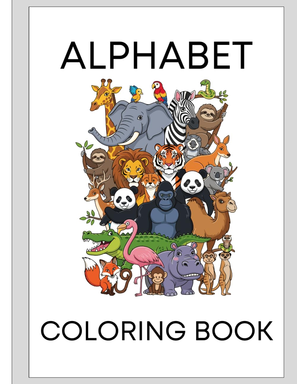 Animal Alphabet: Kids Coloring Book