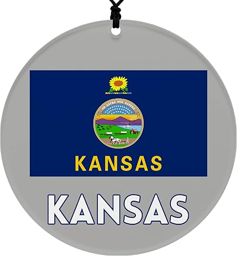 Miniatura 17 de Vermont Christmas Ornament - Festive Design Featuring State Flag - 2026 Hanging Acrylic Disc Decoration for Tree - Unique and Home Decor