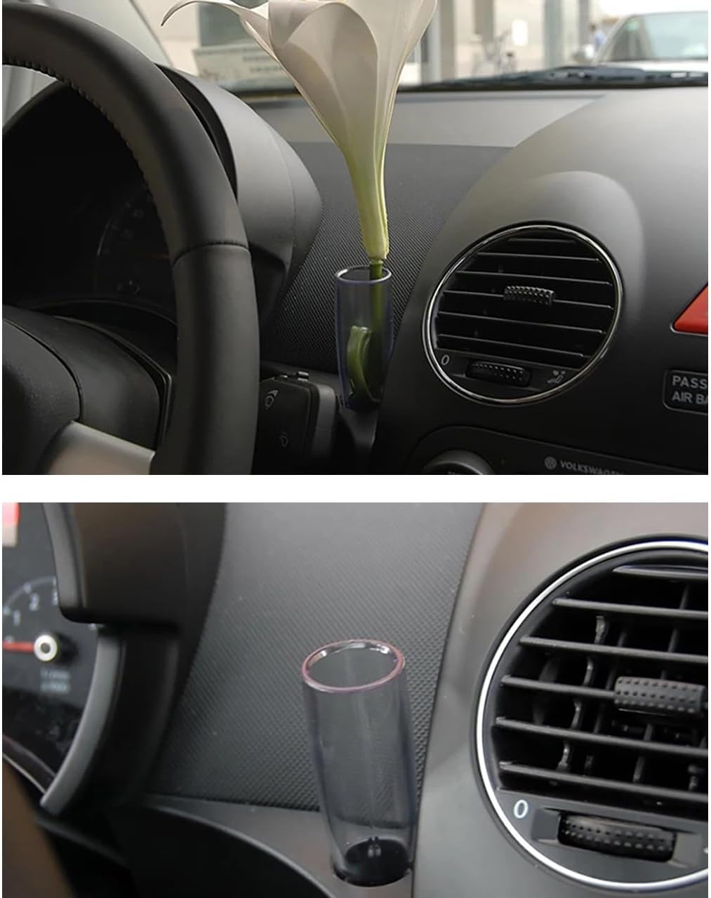 Car Transparent Clear Bud Flower Vase for VW New Beetle 1998 1999 2000 2001 2002 2003 2004 2005 2006 2007 2008 2009 2010 1C08584616TP 1C0 858 461 6TP image 2