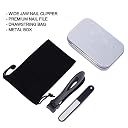 YUJASV Wide Jaw Opening Nail Cutters for Thick Nails Fingernails and Toenails Clippers for Ingrown Toenails Oversized Heavy Black Stainless Steel Nail File and Nail Clippers for Men, Seniors, Adults gallery image