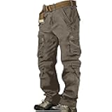 Men's Stretch Tactical Pants Water Resistant Ripstop Cargo Pants Cotton Outdoor Lightweight Work Hiking Pant