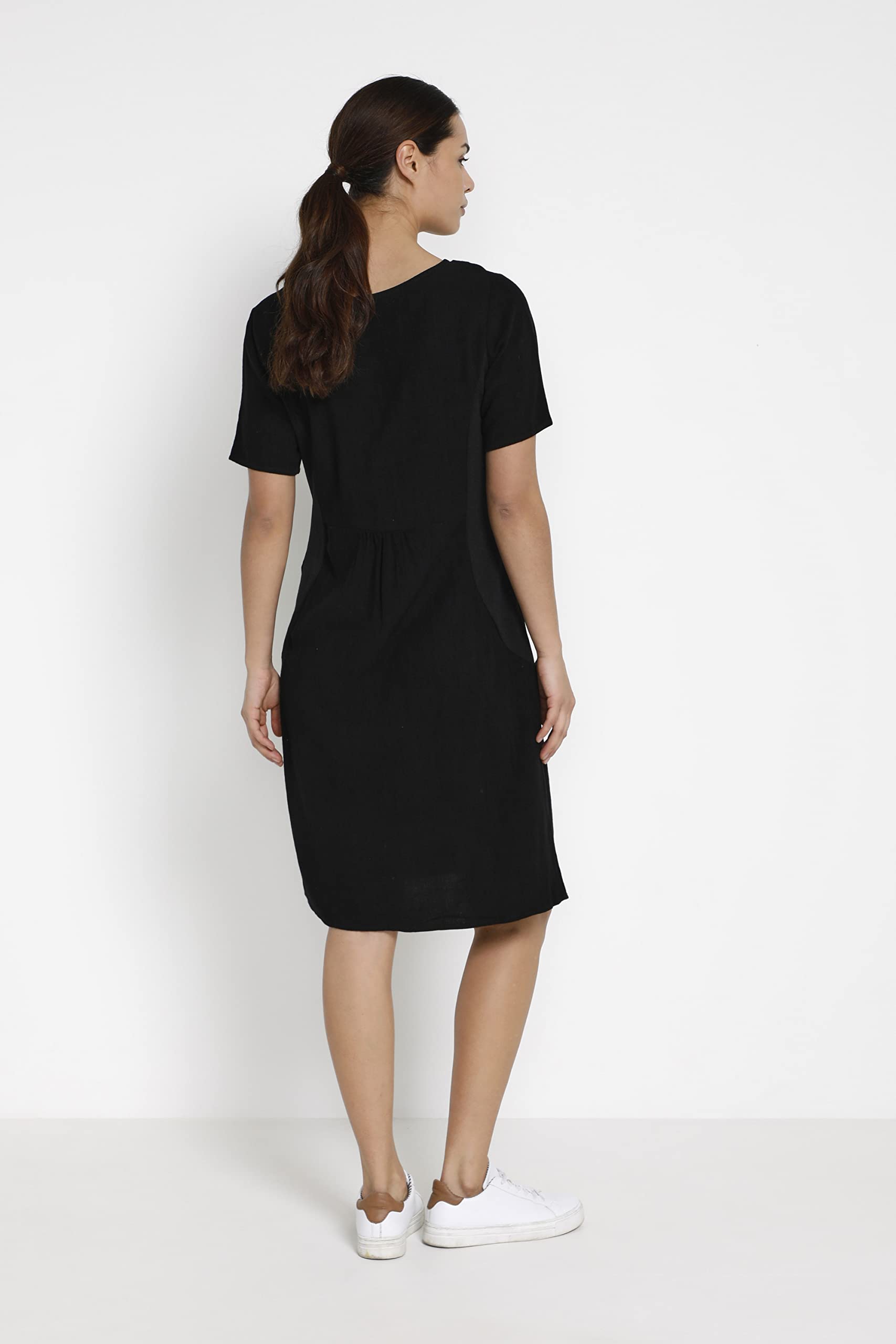 KAFFE Damen Kleid KAliny Damen Kleid Kurzarm Basic Rundhals Shirtkleid Kurzarm