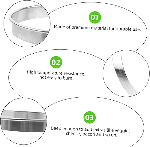 Miniatura 9 de Cabilock 1pc Pizza Saucing Ring Herramienta práctica para hornear pizza para uso doméstico, accesorio para relleno de bollos y magdalenas