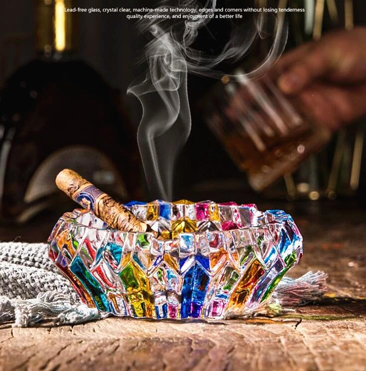 cigarette plate holder Amazon.com: EatingBiting 5.5 inch Crystal Colorful multicolour Ashtray  Cigar Cigarettes Ash Tray Holder Home Office Decoration Perfect for Living  Room Decor Gift for Dad Father : Home & Kitchen