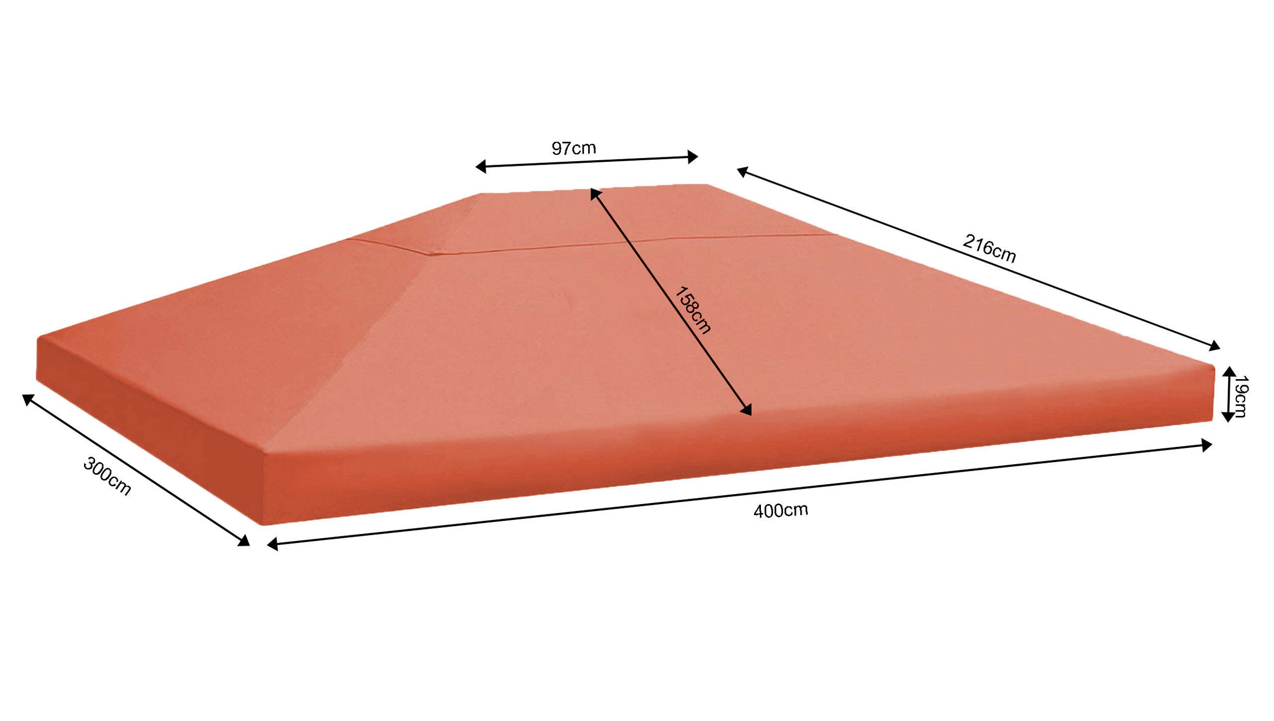 Quick-Star - Gazebo da Giardino, in Metallo, Modello Nizza, 3 x 3 m, Colore