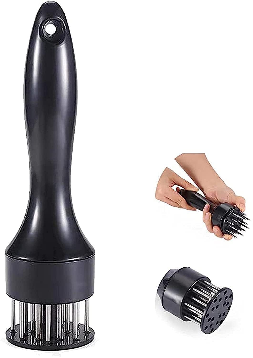 ORiTi Meat Tenderizer Tool, Easy-to-Use and Clean Stainless Steel Meat Tenderizer Needle，Most Suitable for Kitchen Cooking for Tender Beef, Turkey, Steak