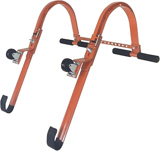 gazechimp Ladder Roof Hook with Wheel, Roof Ridge Extension, Ladder Accessories Ladder Stabilizer for Roof Gutter, for Projects Outdoor