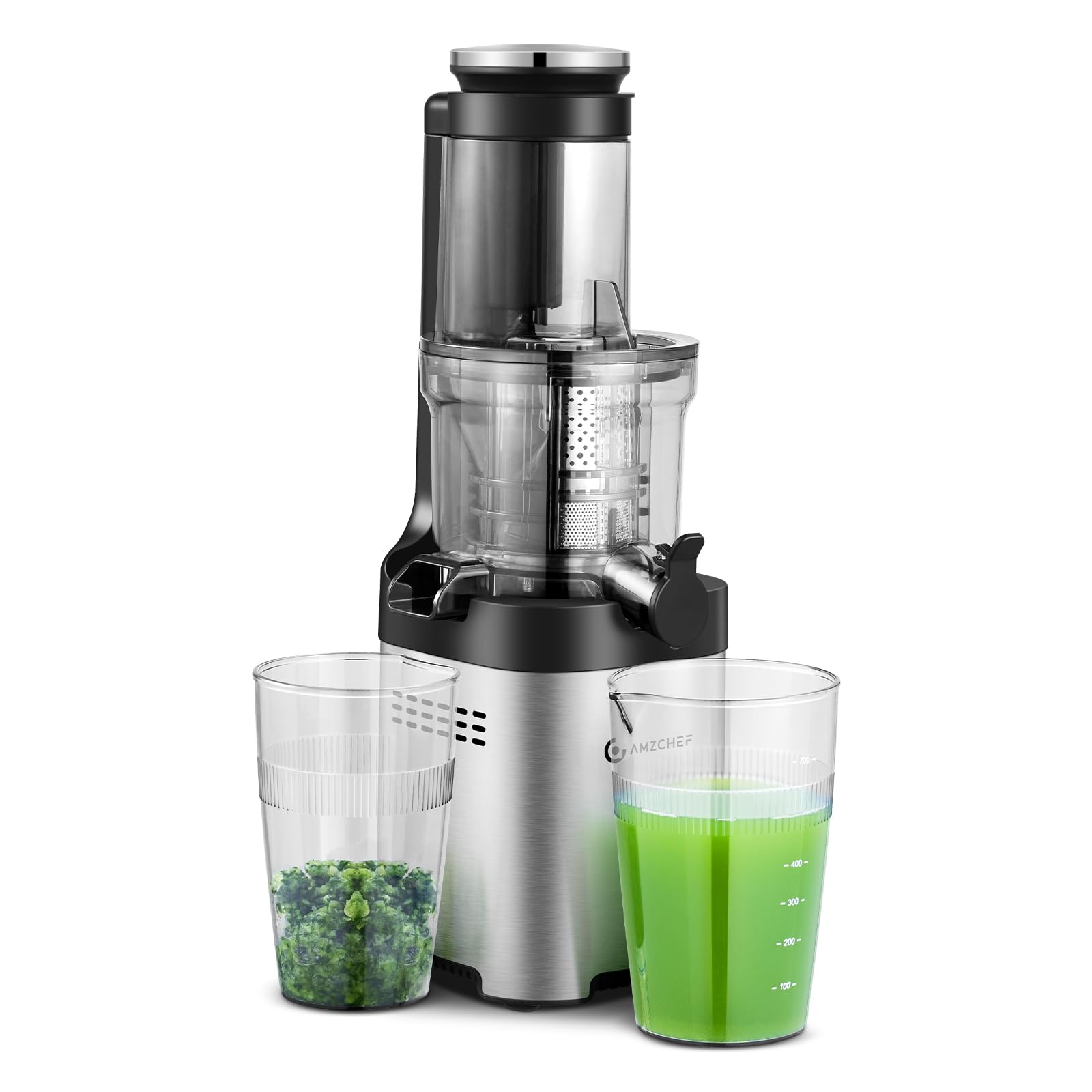 AMZCHEF Entsafter Slow Juicer -150W -ZM1501-GA-SM