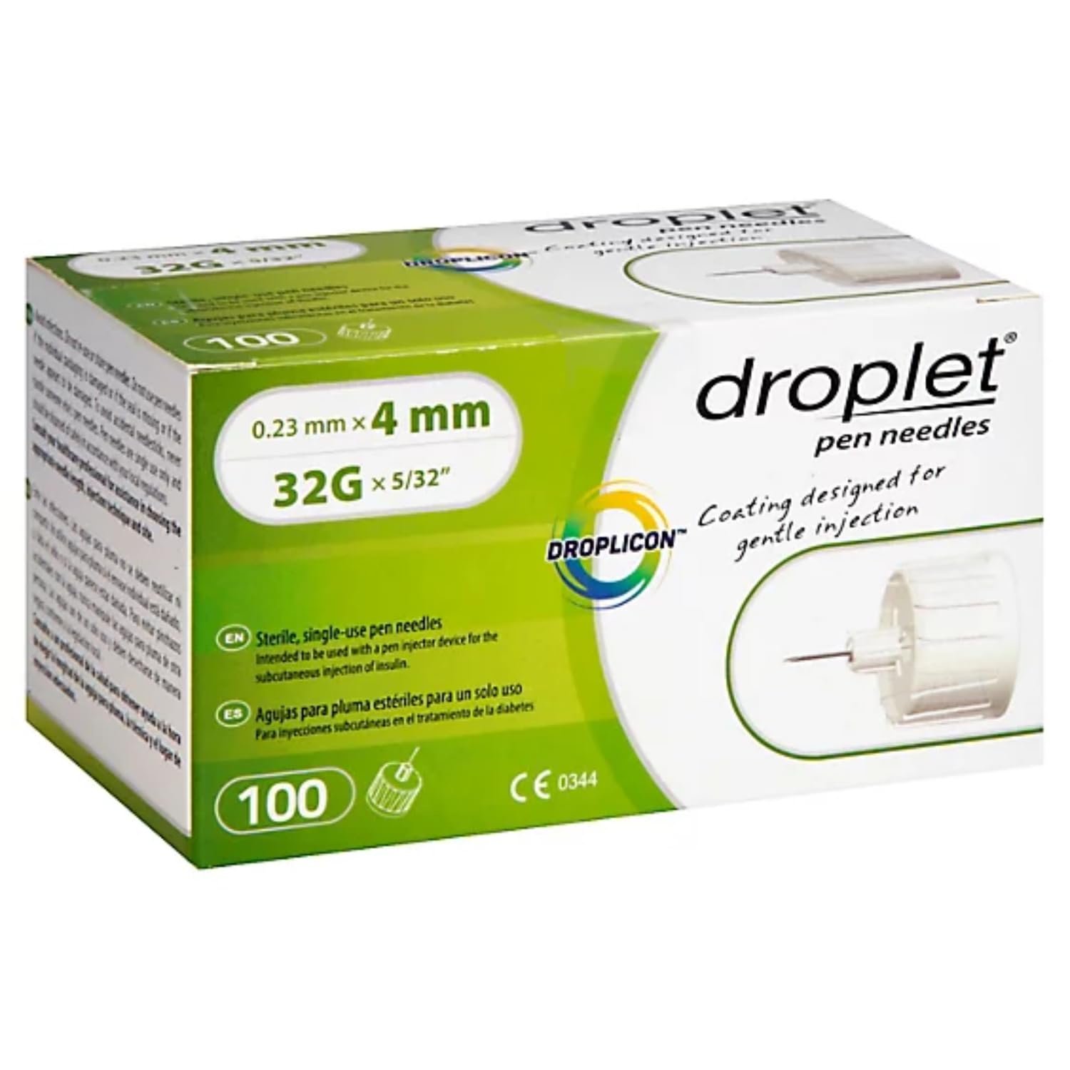 Rossify Droplet Pen Needles 0.23mm x 4mm, 32G x 5/32 Inch,| Sterile Single Use Pen Needles | Compatible with Most Insulin Pens | Fine Gauge Pen Needles (20)-image-8