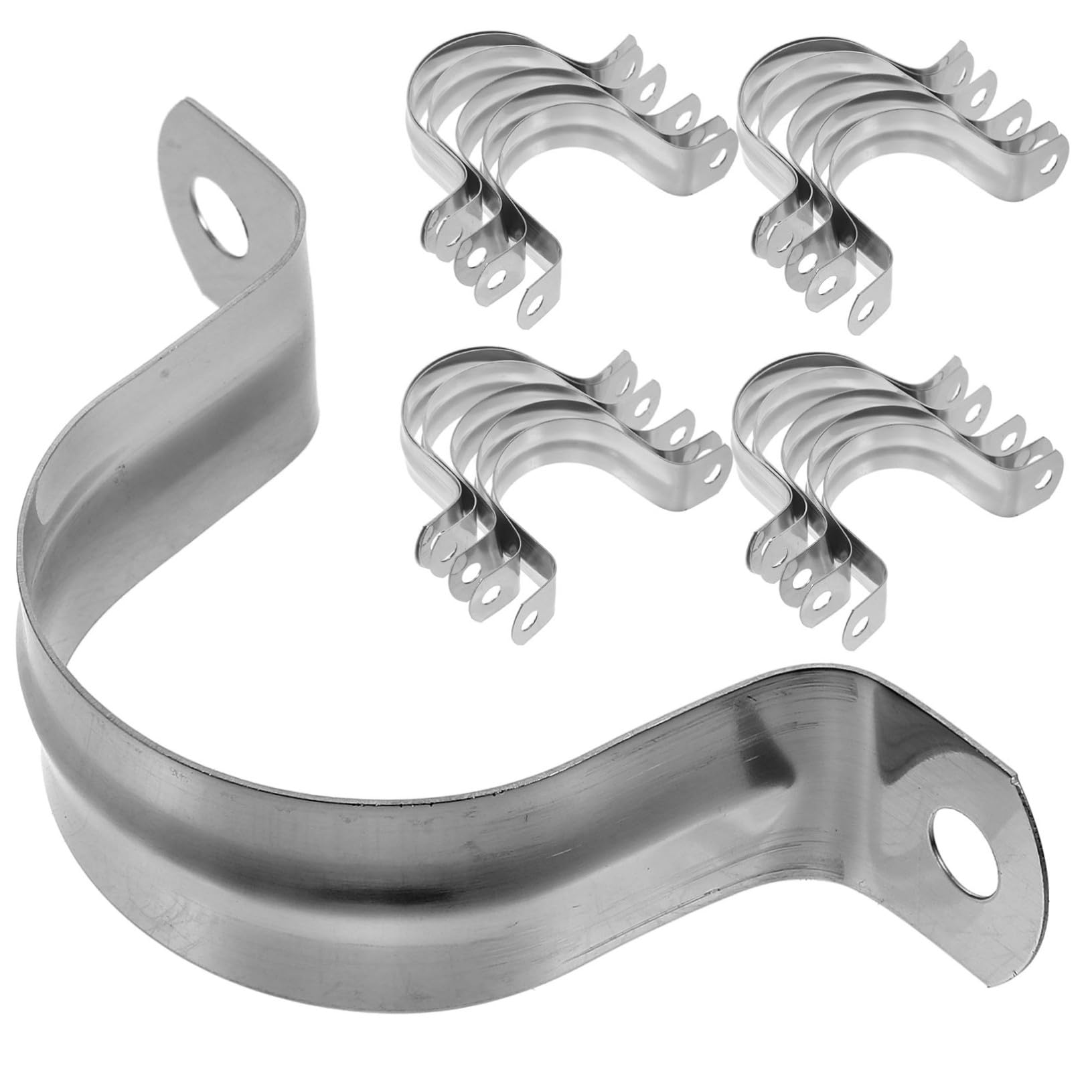 100pièces Colliers De Serrage Métal Pour Tube u Pinces De Tension Robustes Colliers De Fixation Pour Sangle Métallique