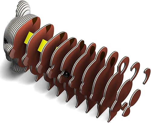 Miniatura 5 de Eugy Rompecabezas 3D de oso, 26 piezas, ecológico, juguetes educativos para niños, niñas y niños a partir de 6 años