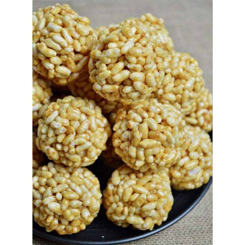 KHAVAIYYA KATTA'S Special MURMURA LADDU (MAKAR SANKRANTI Special) 12 LADDU in 1 Pack (Pack of 2)