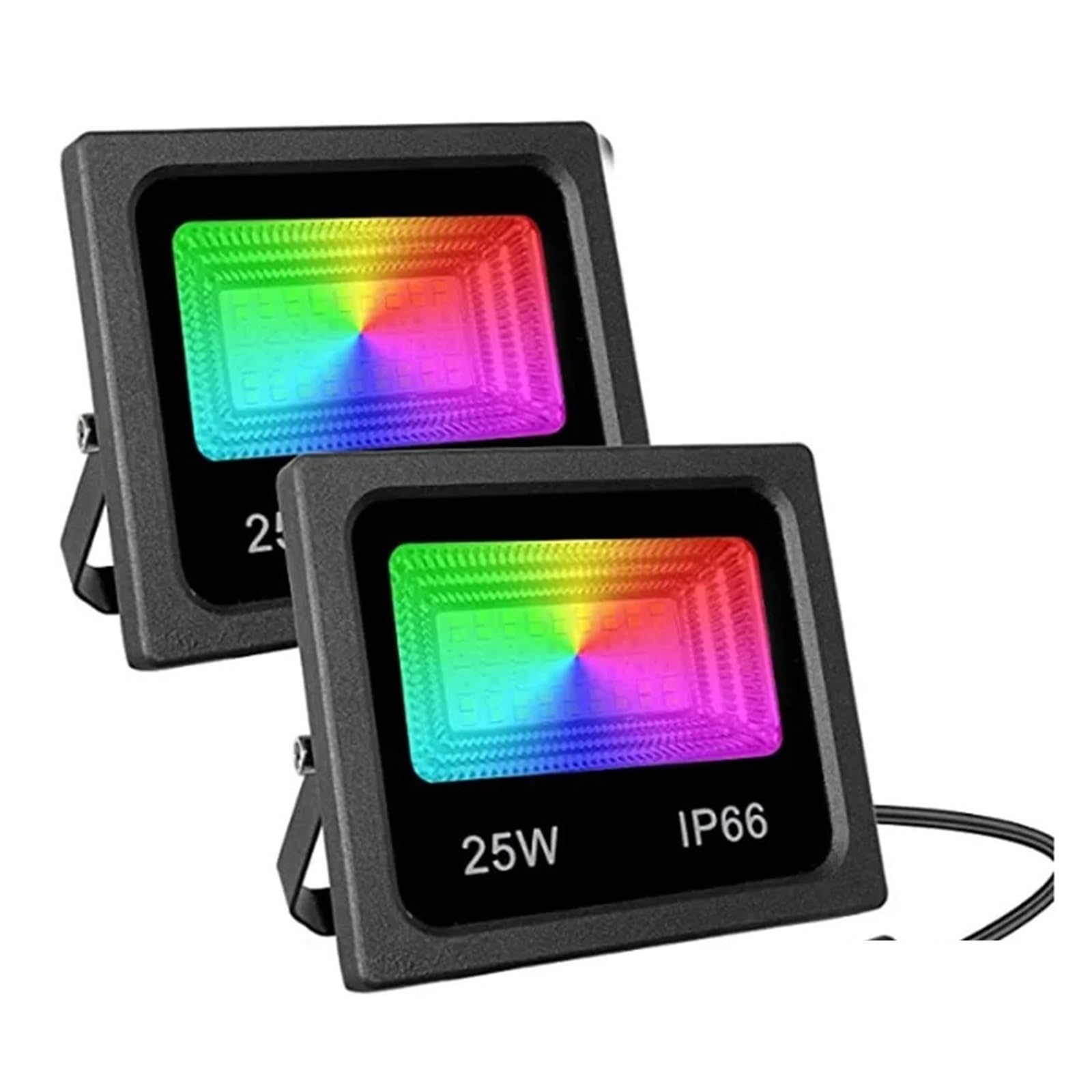 2 PCS Impermeabile 15W 25W Smart LED Luce Di Inondazione RGB APP Controllo Proiettori A Garden Party Paesaggio Illuminazione Scenica Garage da giardino(25W)