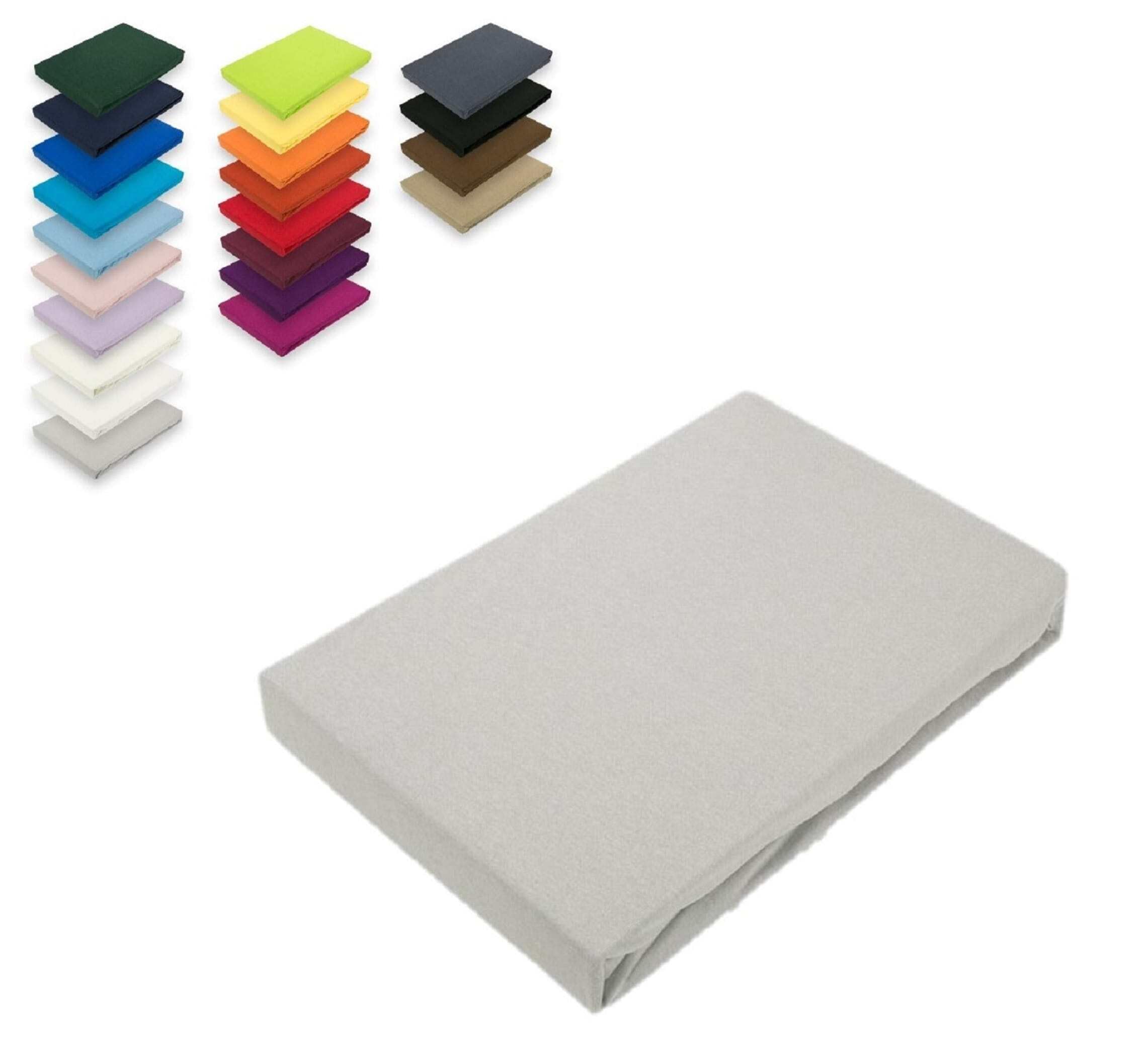 Lenzuolo Angolare In Jersey 90-100x200cm - Cioccolato Marrone | Cotone 140g/m² Elastico - Foto 4