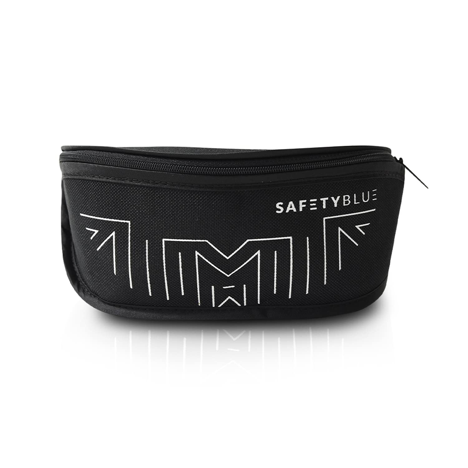 SafetyBlue Soft Glasses Pouch Case –Keep Your Eyewear Safe – With Anti-Scratch Lining To Protect Your Eyeglass Lenses – Strong and Lightweight – With Two Carabiner Loops