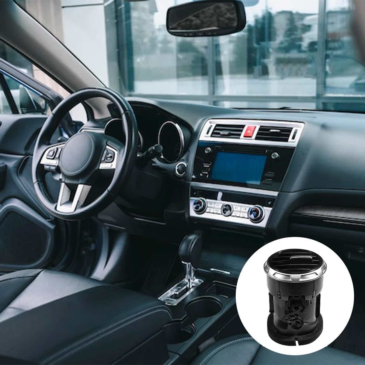 Griglia di ventilazione, pannello griglia di ventilazione compatibile con Audi TT TTS MK2 8J 2007-2014, griglia di riscaldamento aria condizionata, cruscotto anteriore, presa d'aria