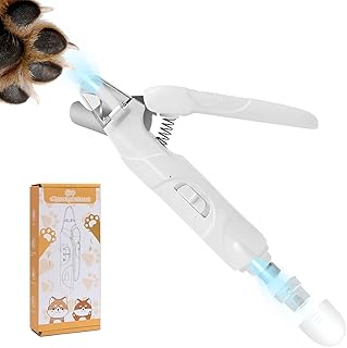 SumDirect Amoladora de uñas para perro, cortaúñas eléctrica profesional 2 en 1, cortaúñas sin dolor, para mascotas pequeña...