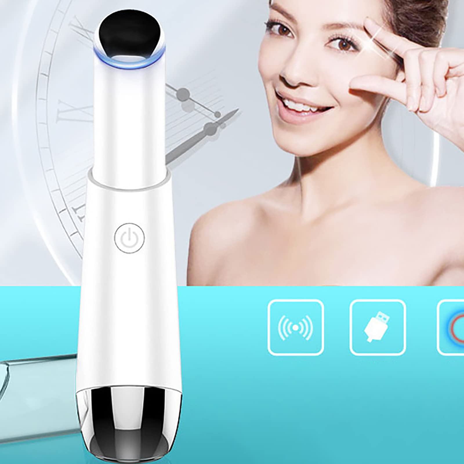 Amazon.co.jp: 目元美顔器 目元ケア 美顔器 温熱ケア 音波 イオン導入