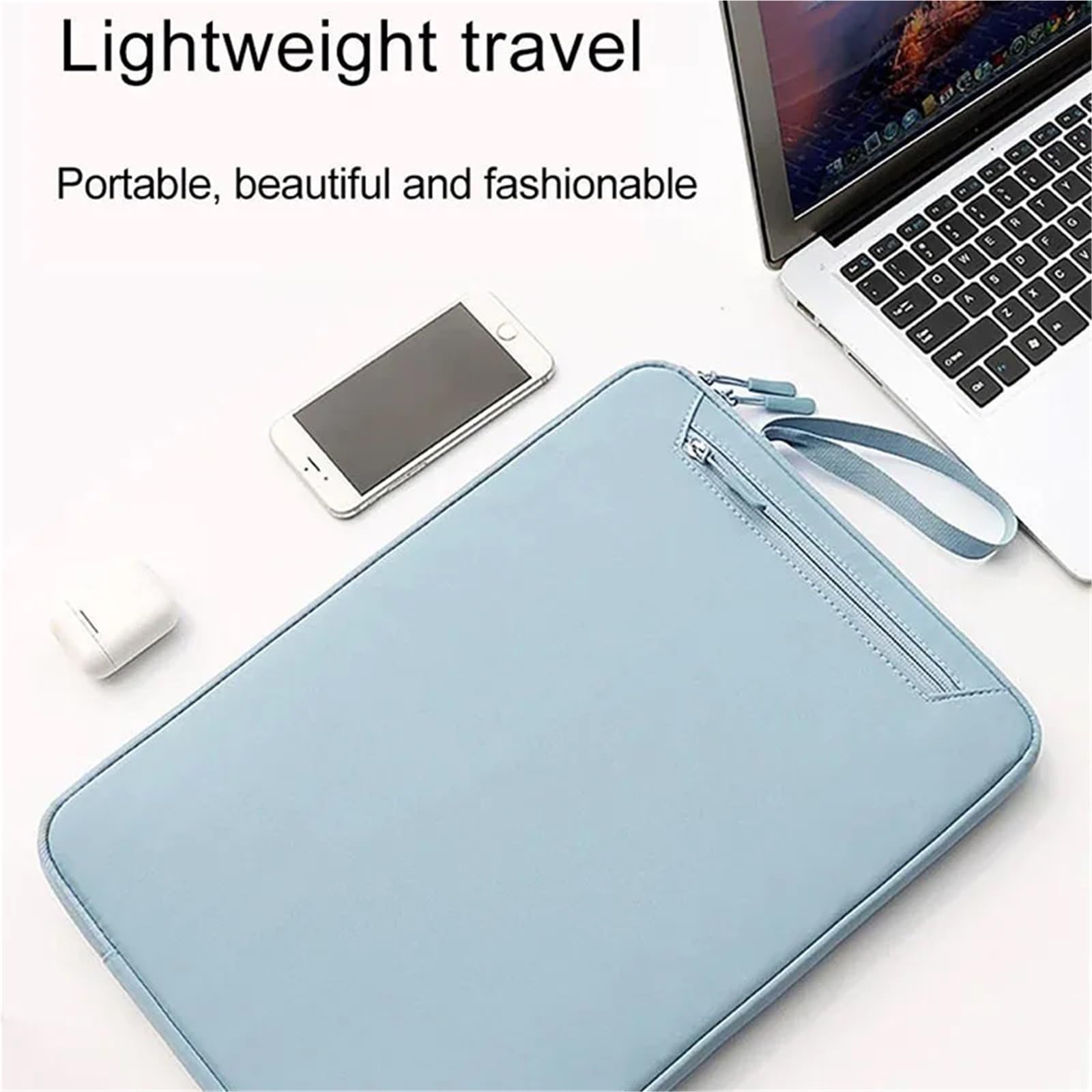 Generico Borsa Per Laptop Borsa for laptop piccola borsa interna fresca 13415 pollici custodia protettiva for tablet cerniera resistente all'usura borse for Per PC Portatile