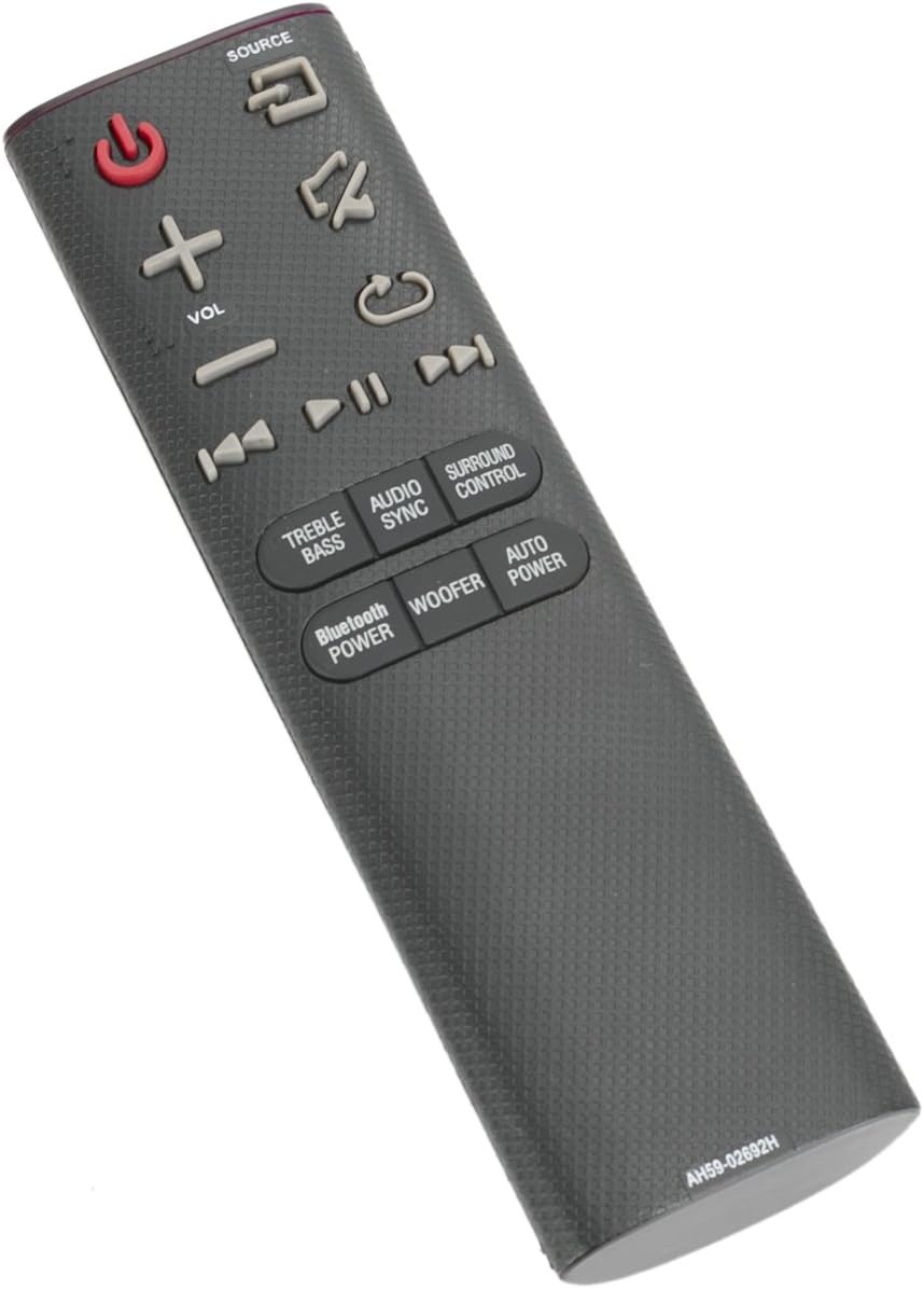 VINABTY AH59-02692H Replacement Remote For Samsung HW-J370 HW-J370/ZA HW-J470 HW-J470/ZA HW-JM37 HW-JM37/ZA, HWJ370 HWJ370/ZA HWJ470 HWJ470/ZA HWJM37 HWJM37/ZA AH5902692H Sound Bar Remote Controller