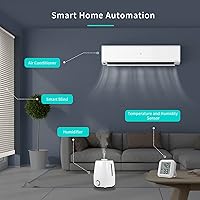 Vista 5 de THIRDREALITY Sensor de temperatura y humedad Zigbee con pantalla LCD digital, requiere concentrador ZigBee, registros de aplicaciones, monitoreo