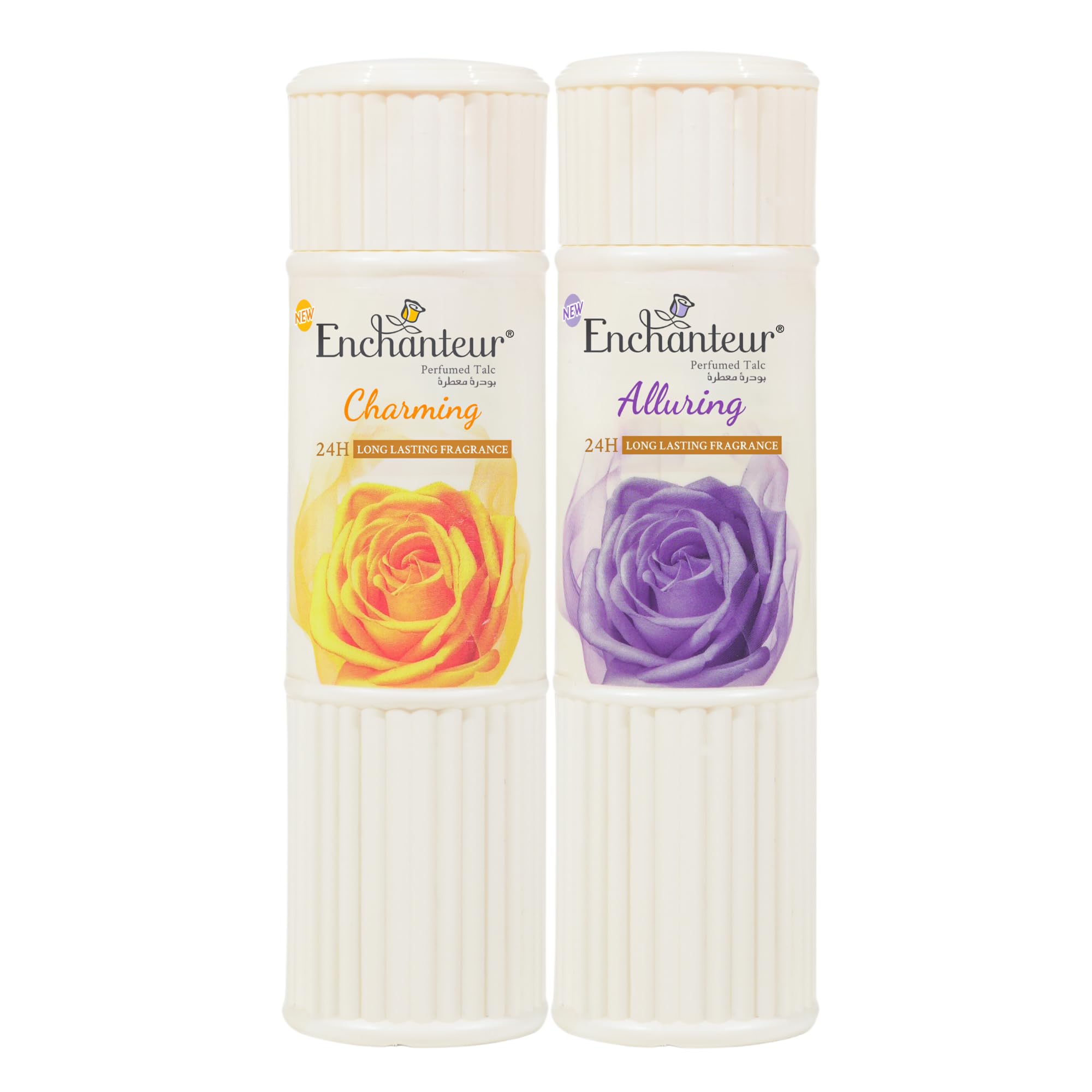 Enchanteur Talcum Powder, Charming & Alluring, 2 X 125 gm