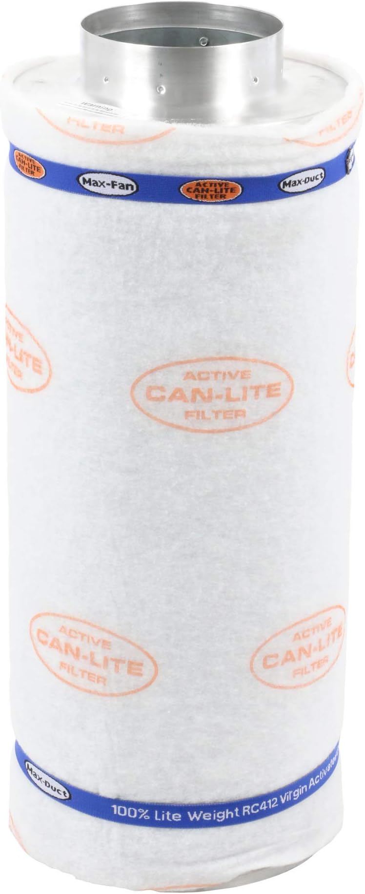 Can-Lite Active Carbon Filter 6-inch 600 CFM for odor control in grow tents and other hydroponic systems