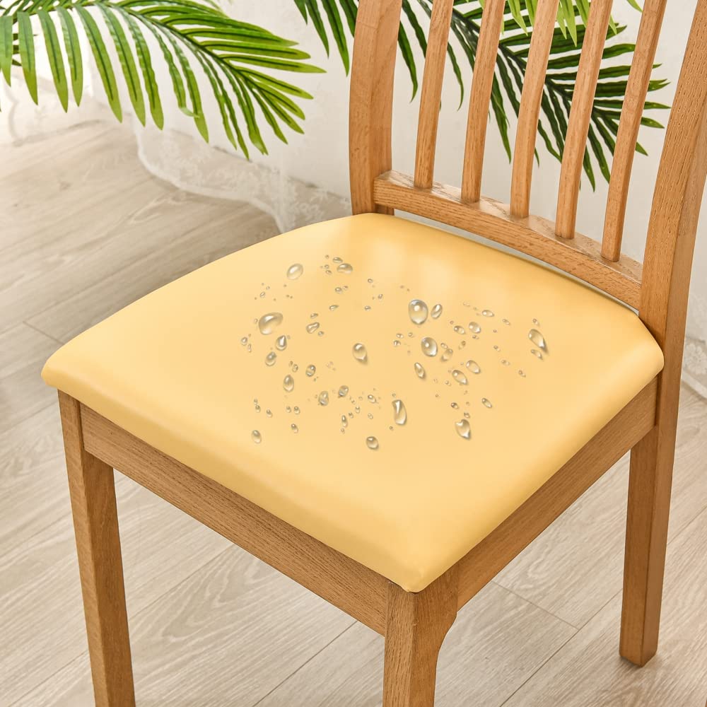 Fundas De Asiento De Silla Para Comedor Tela Cuadrille Color Bordó