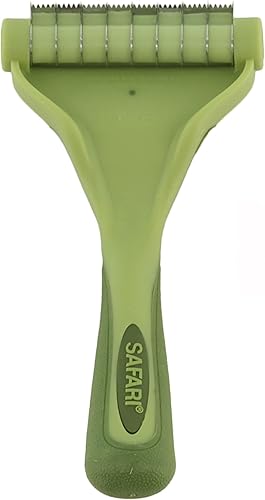 Coastal - Safari - Herramienta mágica de eliminación de desprendimiento para perros con pelo corto a mediano, sin color, mediano (6.25 pulgadas de