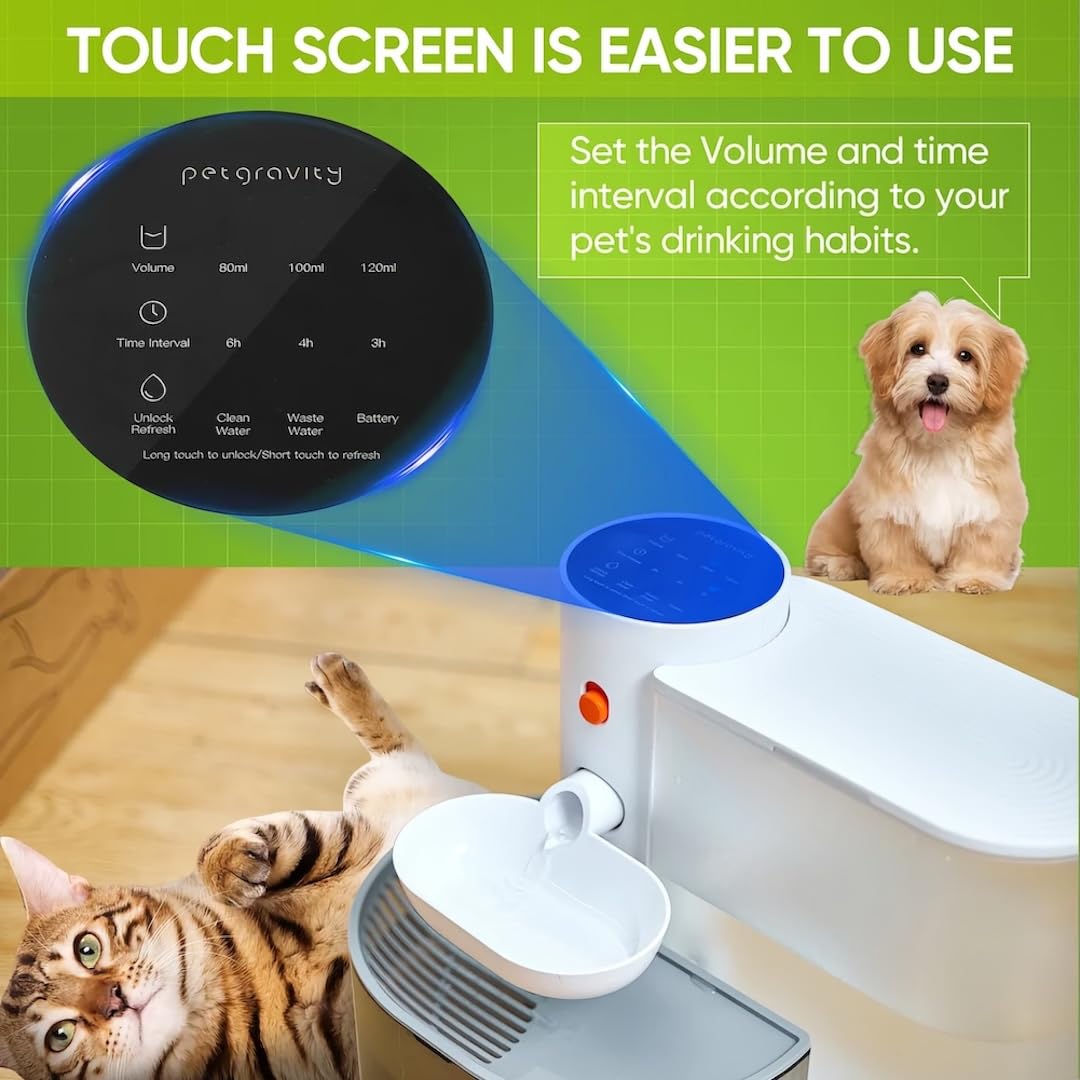 Vekonn 3.2L Stainless Steel Cat Water Fountain – Quiet Pet Fountain With Water Level Window & 3 Filters 9 thumbnail image