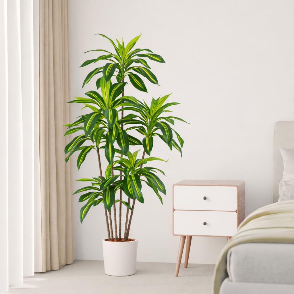 Palmier artificiel 160 cm Dracaena Pot PASCH Plante artificielle