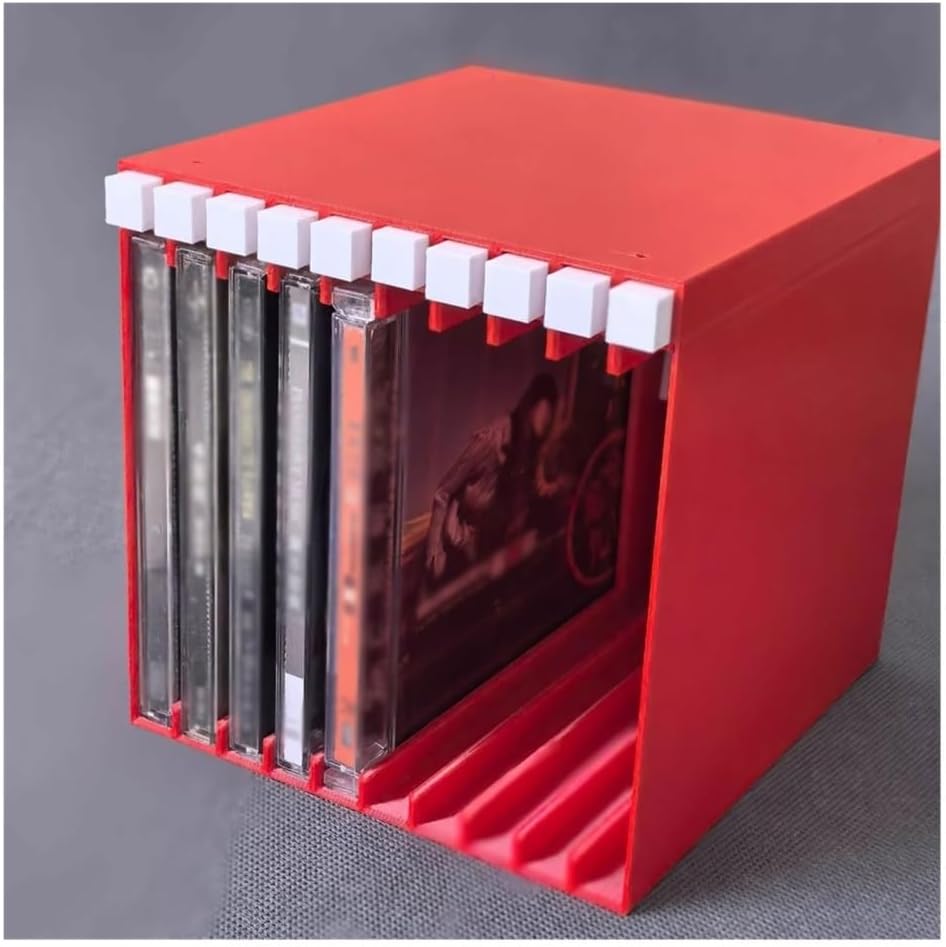 CD Storage Rack, Home PP Pop-up CD Record Storage Rack Display Holder Up to 10 Albums