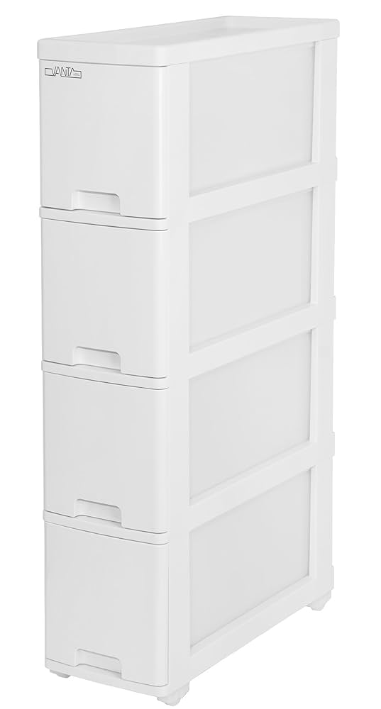 gokko☆送料込み☆くりぬき4段引き出しキャスター付き② gokko