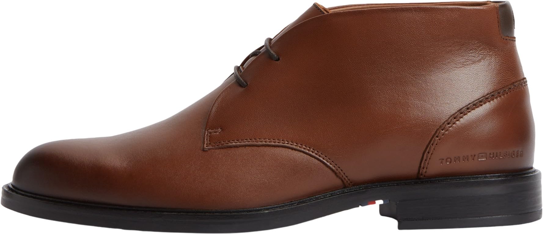 Tommy Hilfiger Men Corporate Dressy Lth Lace Boot FM0FM05949 Low Boots, BROWN (Winter Cognac), 10.5