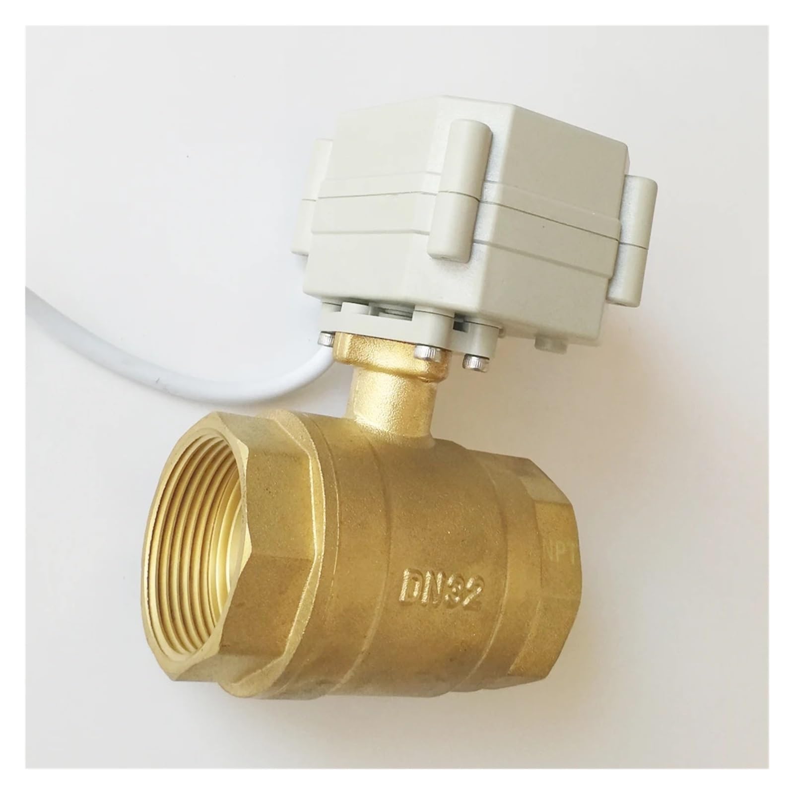 TF25-B2-A BSP/NPT 1" Brass Motor Operated Valve DC12V / DC24V 2/3/5/7 Wires DN25 Electric Motorized Ball Valve(DC12-CR301)