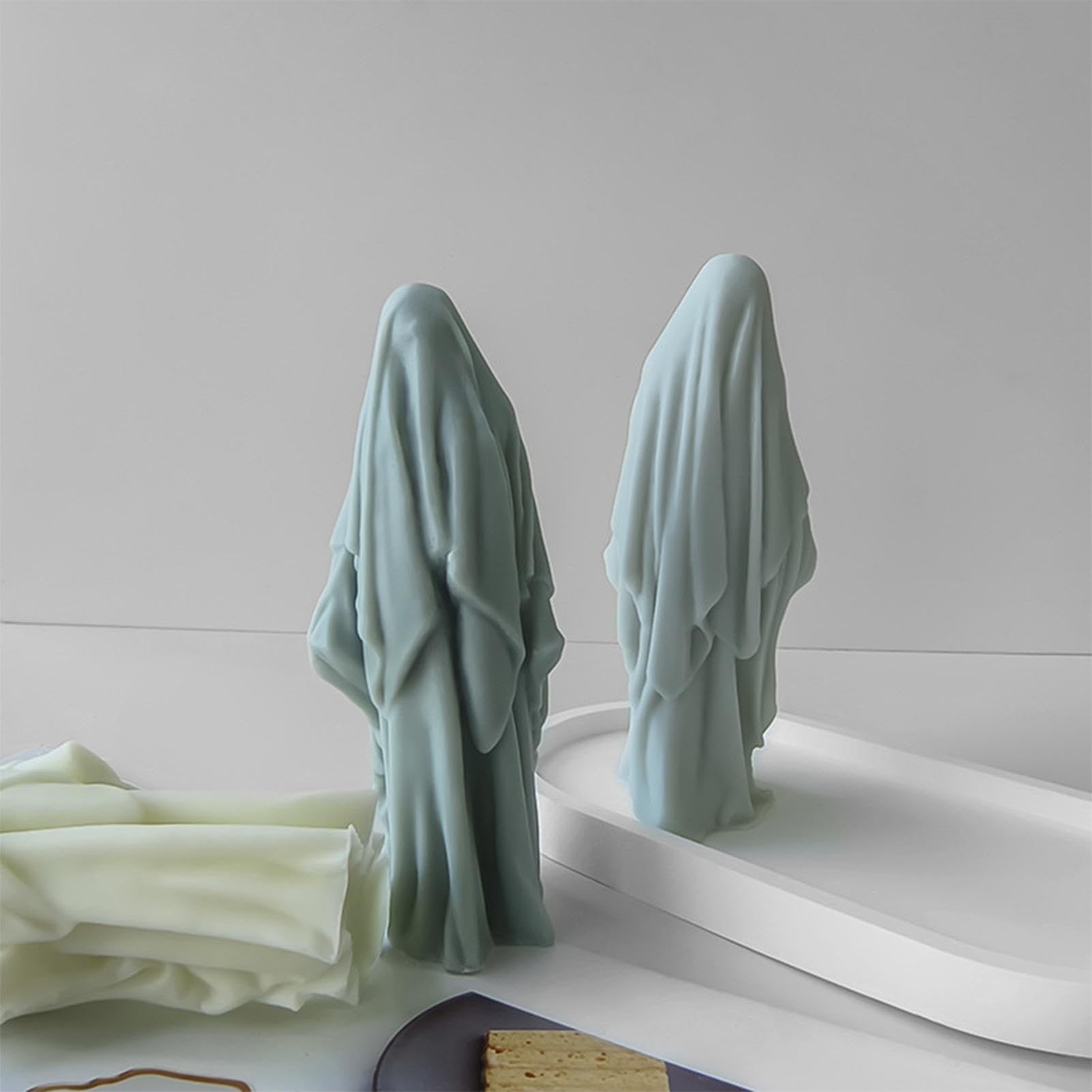 Moule En Silicone 3D Pour Bougies Fantômes - Adorable Moule Pour Bougies Fantômes - Moule Pour Bougies Fantômes