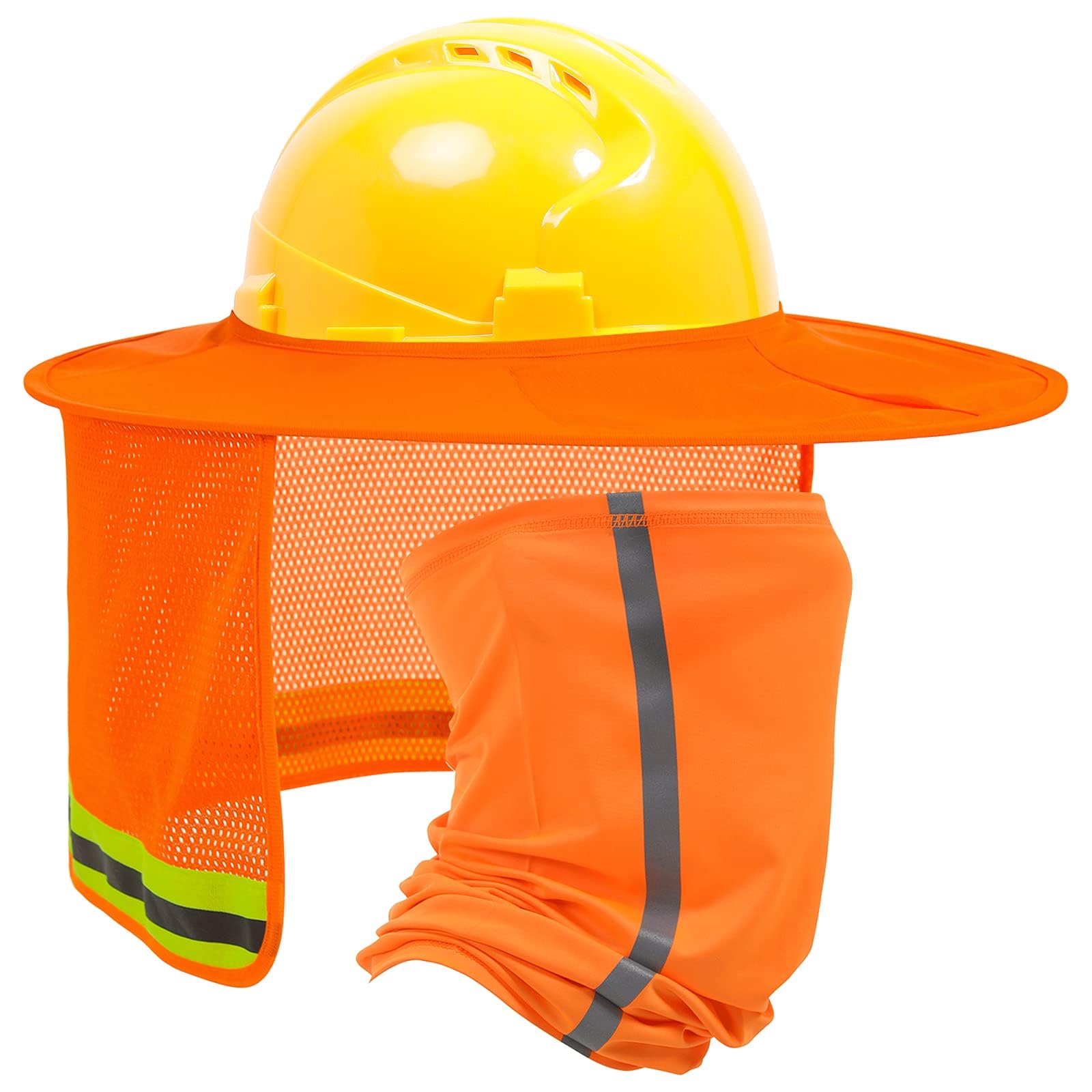 Pcs Hard Hat Sun Shade Full Brim Hardhat Sun Visor Bandana Face Scarf  Neck Protection Summer