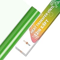 Vista 13 de HTVRONT Rollos de vinilo HTV de transferencia de calor – 12" x 5 pies, vinilo HTV azul aguamarina para camisetas, vinilo para planchar en todas