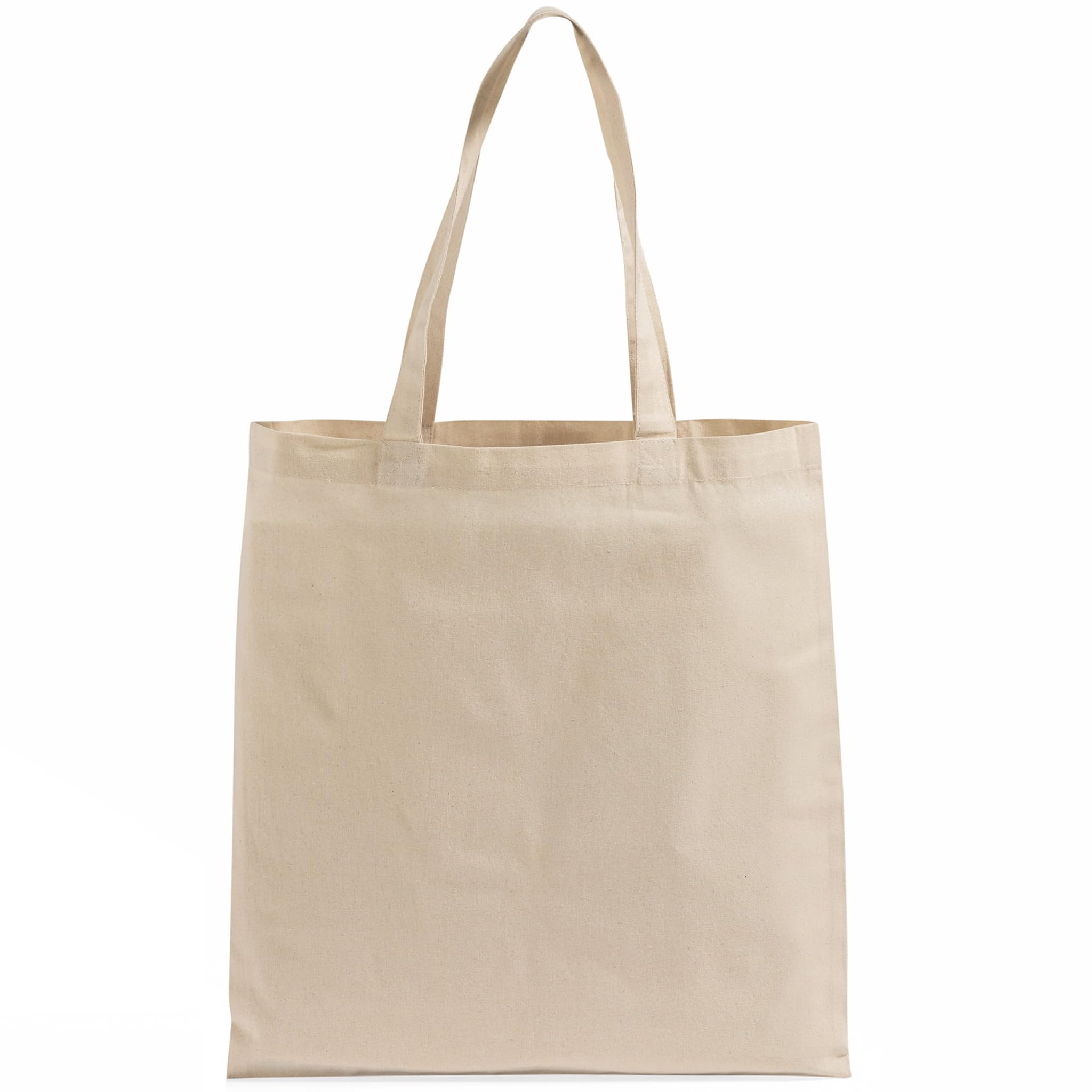 Economical Cotton Canvas Tote Bags in Bulk Lightweight Reusable Grocery Bags Ideal for DIY, Promotion, Gifts, and Events