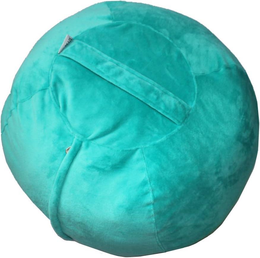BIGZAIZE Great Touch-Feeling Soft Stuffed Animal Storage Bag Best Solution for Kids Numerous Toys27'' (Teal)