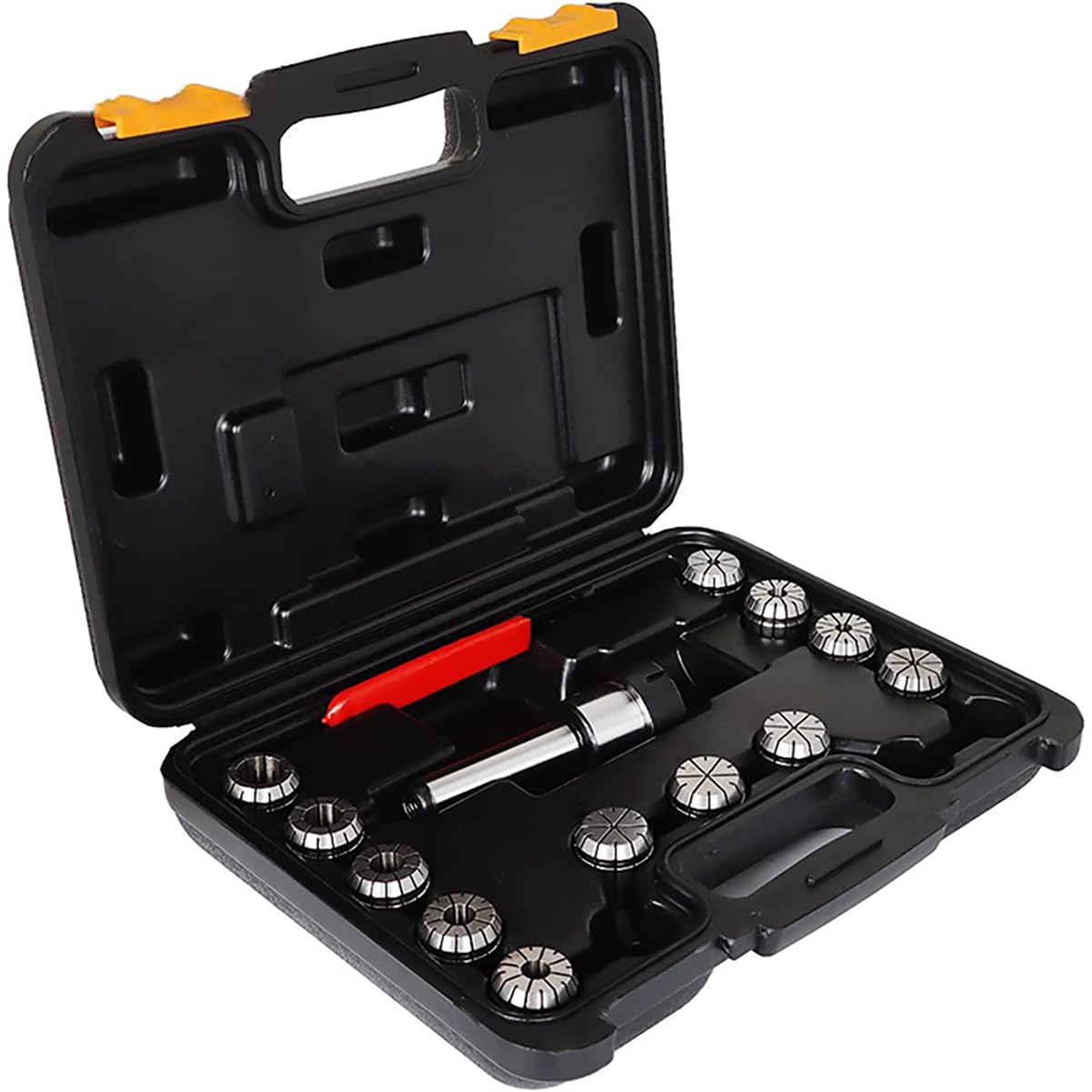 ER32 Set di pinze, 12 pezzi, utensili ad alta precisione per fresatura e foratura, include scatola e chiave