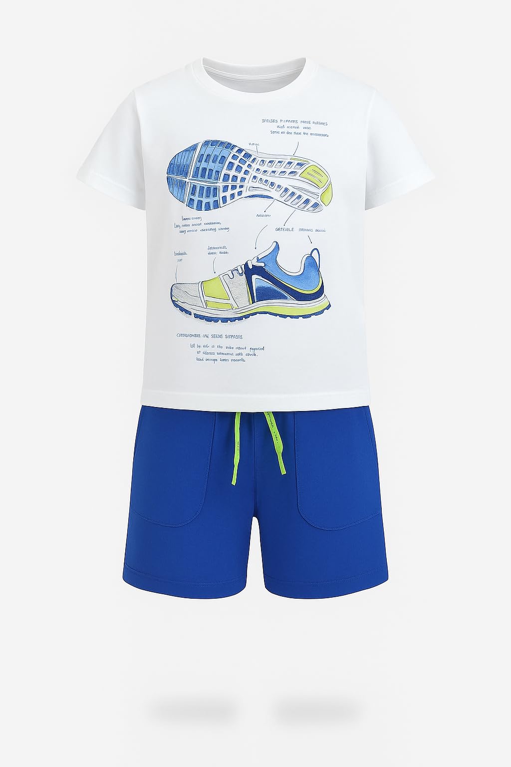 Generico Mayoral Sommer-Set für Jungen mit T-Shirt – elegantes Basketball-Set für Kinder mit T-Shirt und Shorts für Jungen von 3 bis 9 Jahren, 2-teiliges Set Urlaub
