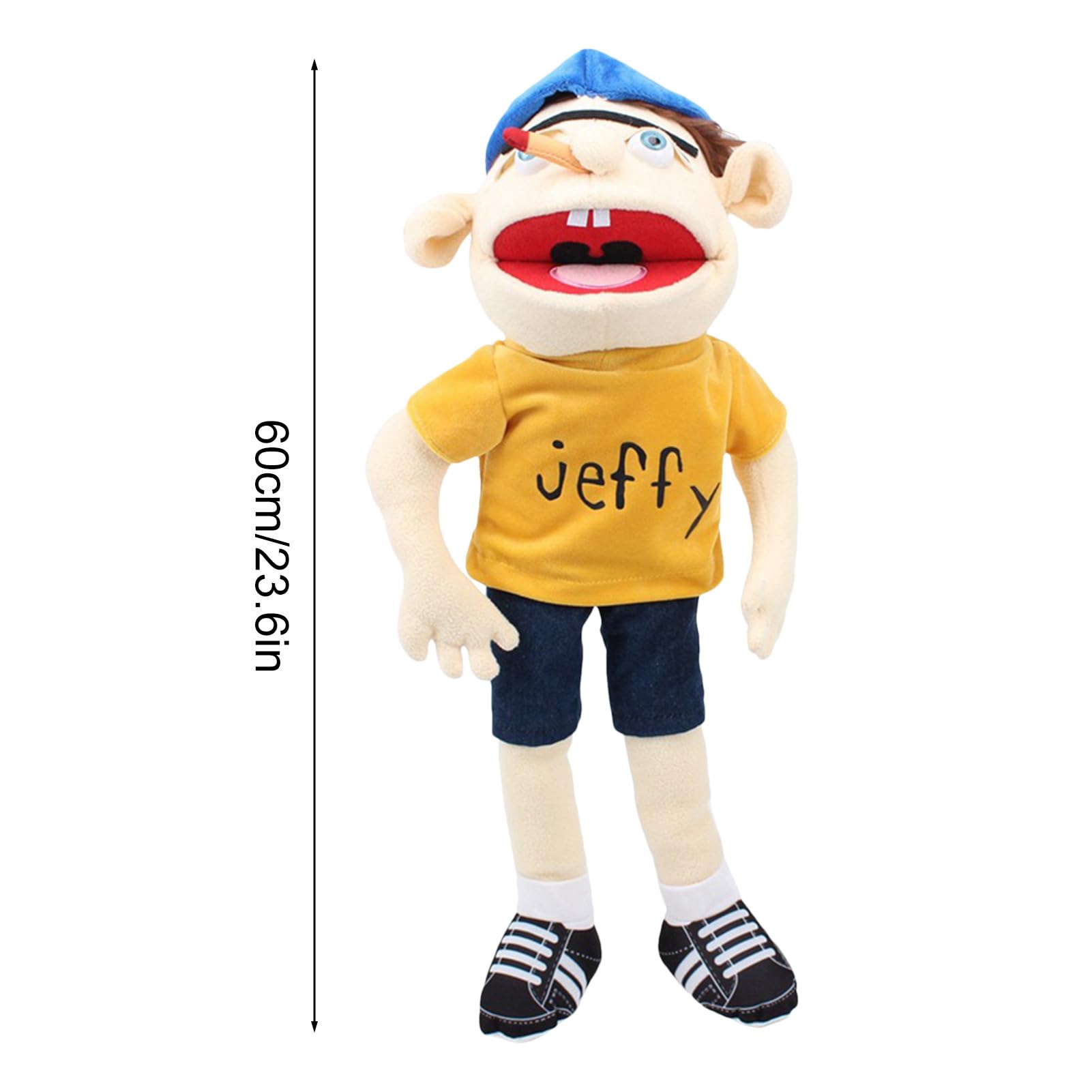 Amazon.co.jp: Jeffy Puppet ぬいぐるみ 1/2個 かわいい漫画 ジェ