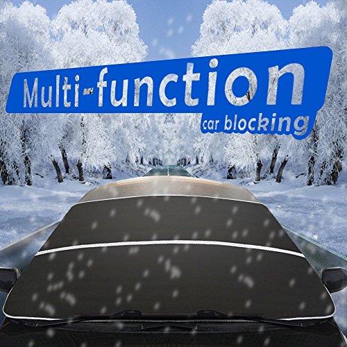 Thunder Snow Off Car Windshield Snow Cover Sun Shade Protector Automotive Hood Covers Fits Cars CRV SUV 7938 Inch